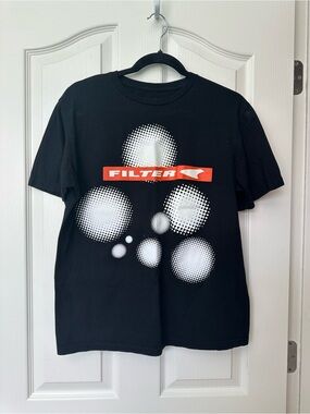 Filter Band Black Graphic Tee